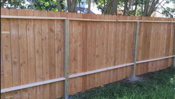 Modern Style Fence Design in Portland, TX